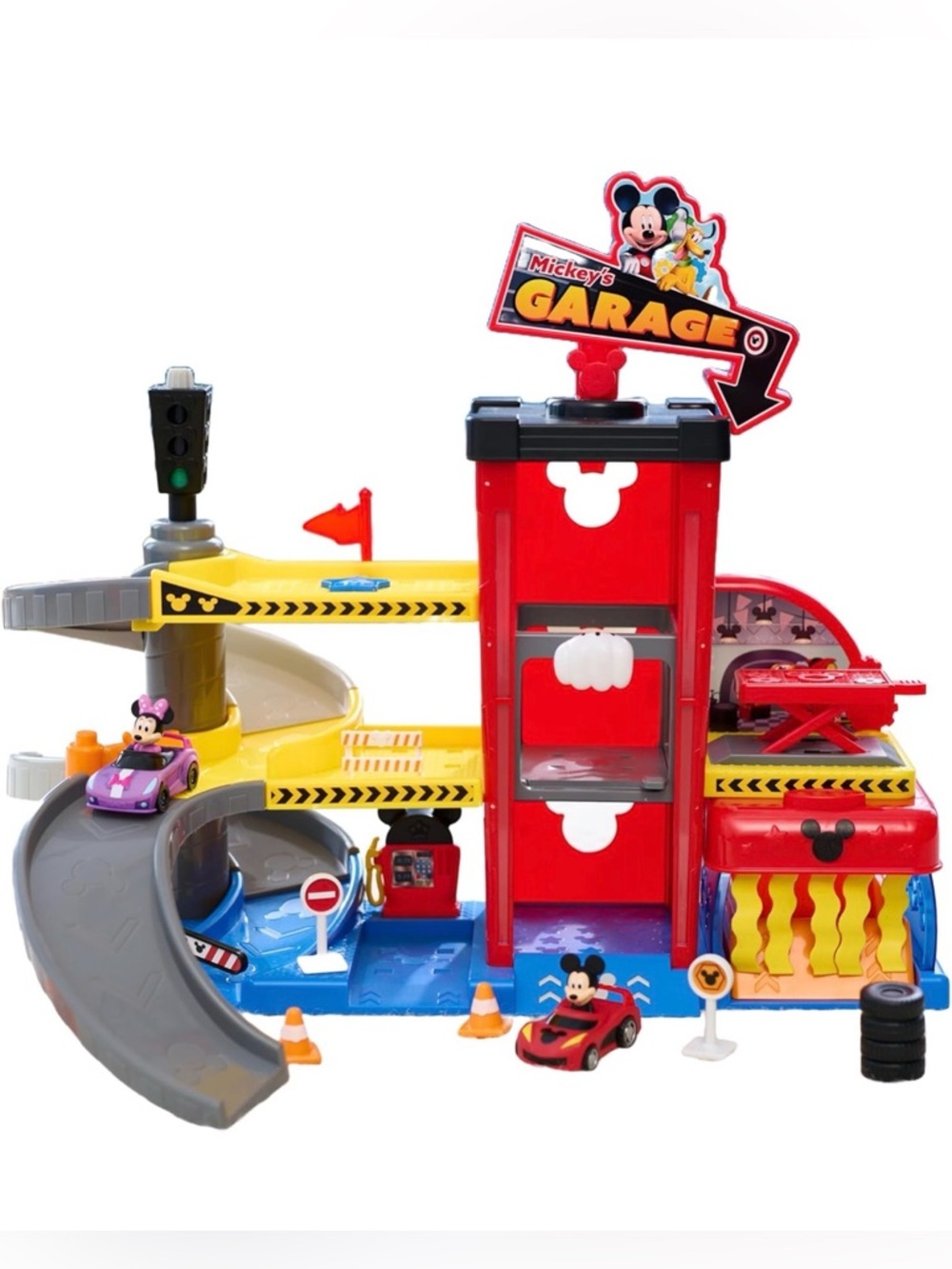 Disney Junior Mickey Mouse Ready to Race Toy Car Garage